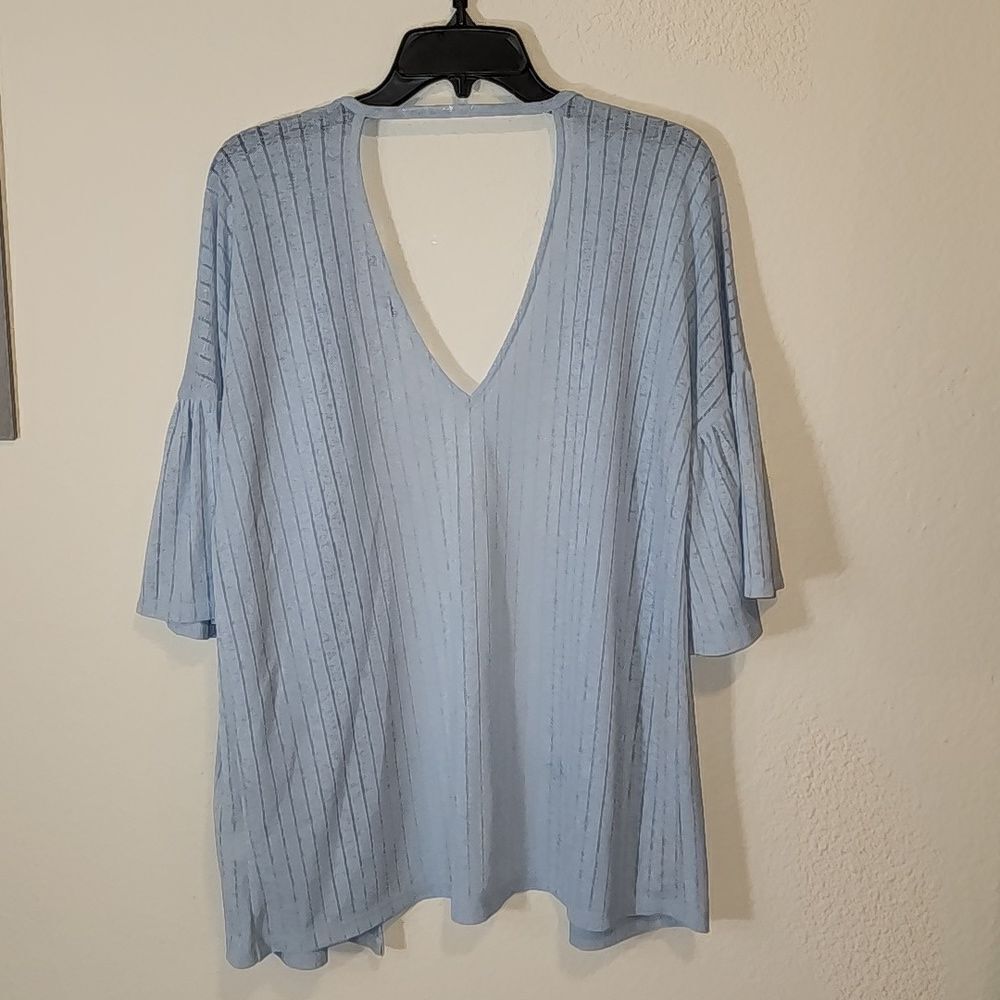 NWOT Doe & Rae blue cardigan - Picture 3 of 3